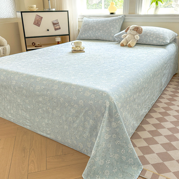 3-dijelni set posteljine: 100% pamuk, oprani, dvostruka gaz, 60 vlakana, cvjetni uzorak