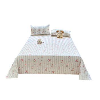 3-dijelni set posteljine: 100% pamuk, oprani, dvostruka gaz, 60 vlakana, cvjetni uzorak