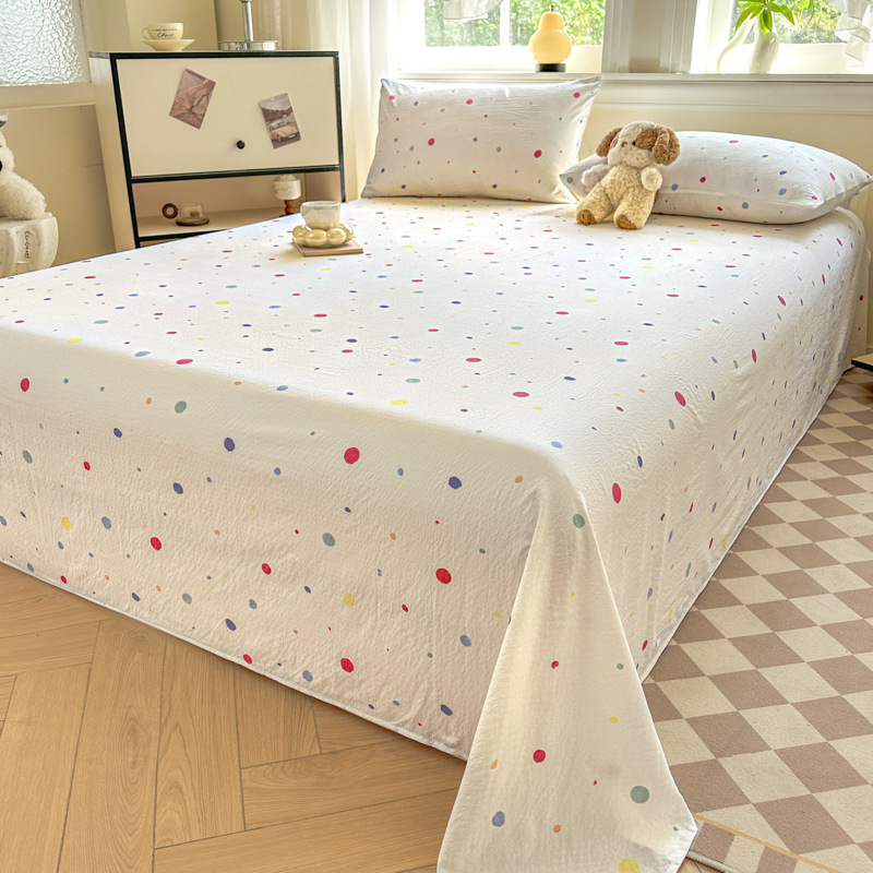 3-dijelni set posteljine: 100% pamuk, oprani, dvostruka gaz, 60 vlakana, cvjetni uzorak