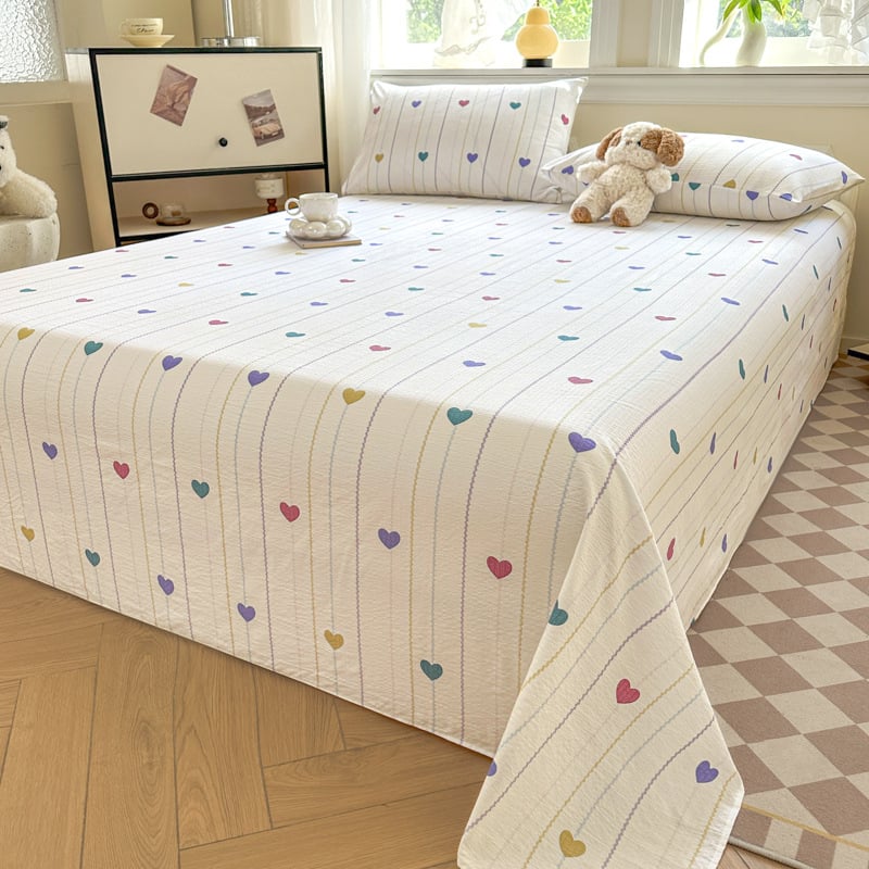 3-dijelni set posteljine: 100% pamuk, oprani, dvostruka gaz, 60 vlakana, cvjetni uzorak