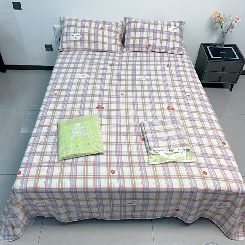 3-dijelni set posteljine: 100% pamuk, oprani, dvostruka gaz, 60 vlakana, cvjetni uzorak