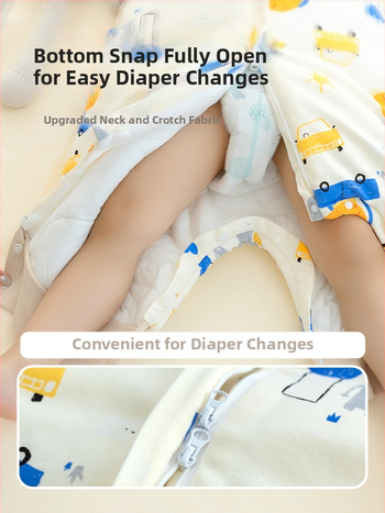 1–3 éves gyermekek számára hálózsák, vastag pamut anyag 95%+, belső rész pamut 95%+, töltet poliészter, levehető ujjak, rajzfilm mintázat, téli, tavaszi és őszi időszakra