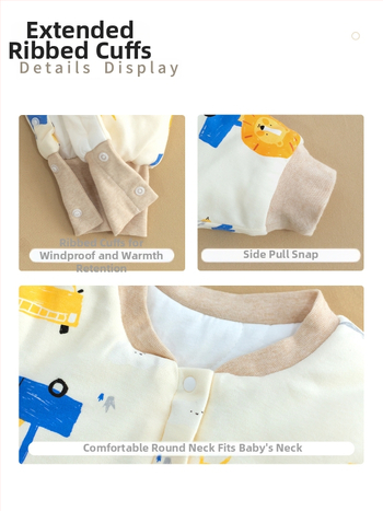 1–3 éves gyermekek számára hálózsák, vastag pamut anyag 95%+, belső rész pamut 95%+, töltet poliészter, levehető ujjak, rajzfilm mintázat, téli, tavaszi és őszi időszakra