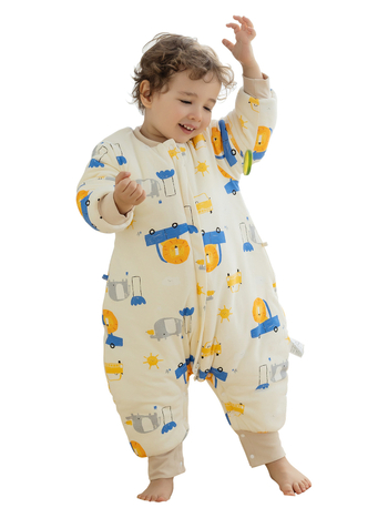 1–3 éves gyermekek számára hálózsák, vastag pamut anyag 95%+, belső rész pamut 95%+, töltet poliészter, levehető ujjak, rajzfilm mintázat, téli, tavaszi és őszi időszakra