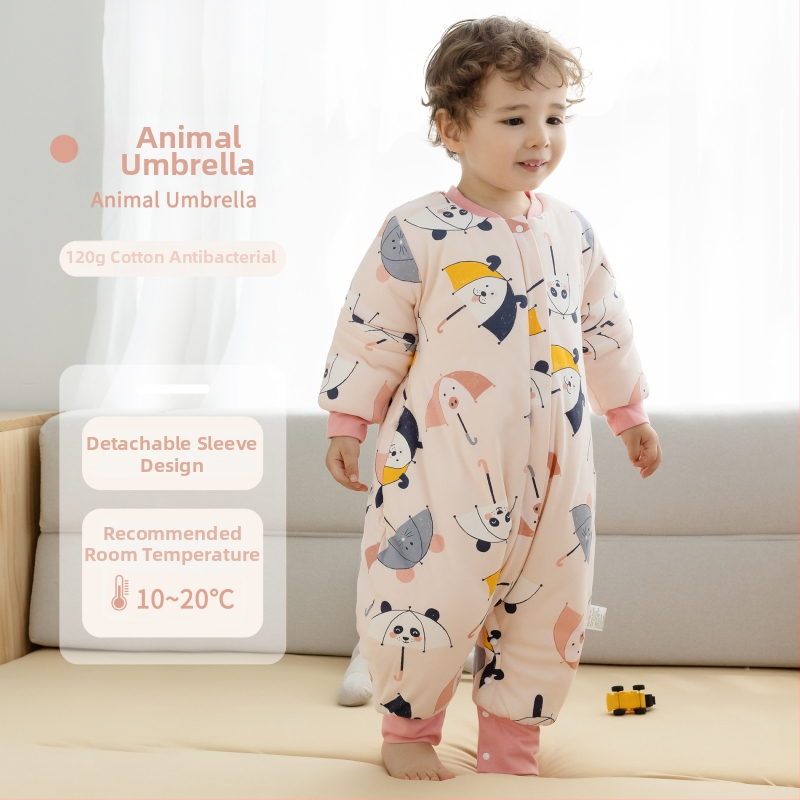 1–3 éves gyermekek számára hálózsák, vastag pamut anyag 95%+, belső rész pamut 95%+, töltet poliészter, levehető ujjak, rajzfilm mintázat, téli, tavaszi és őszi időszakra