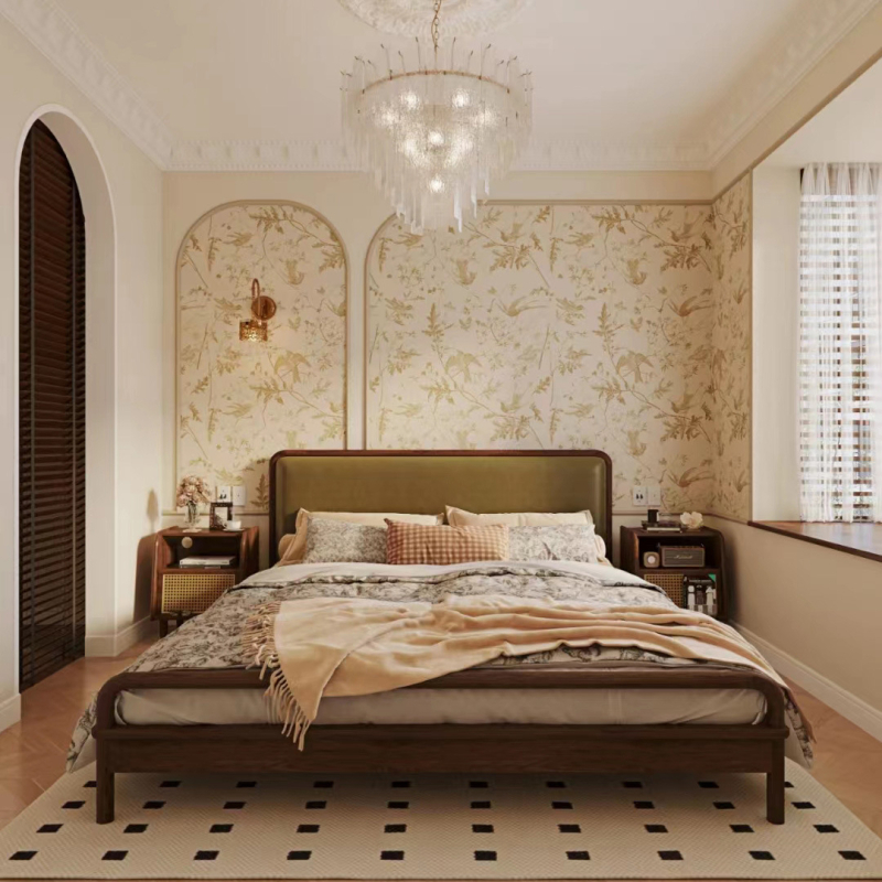 Sienų tapetai: prancūziškos gipso linijos dizainas, šilko medžiaga, dėmių atsparumas