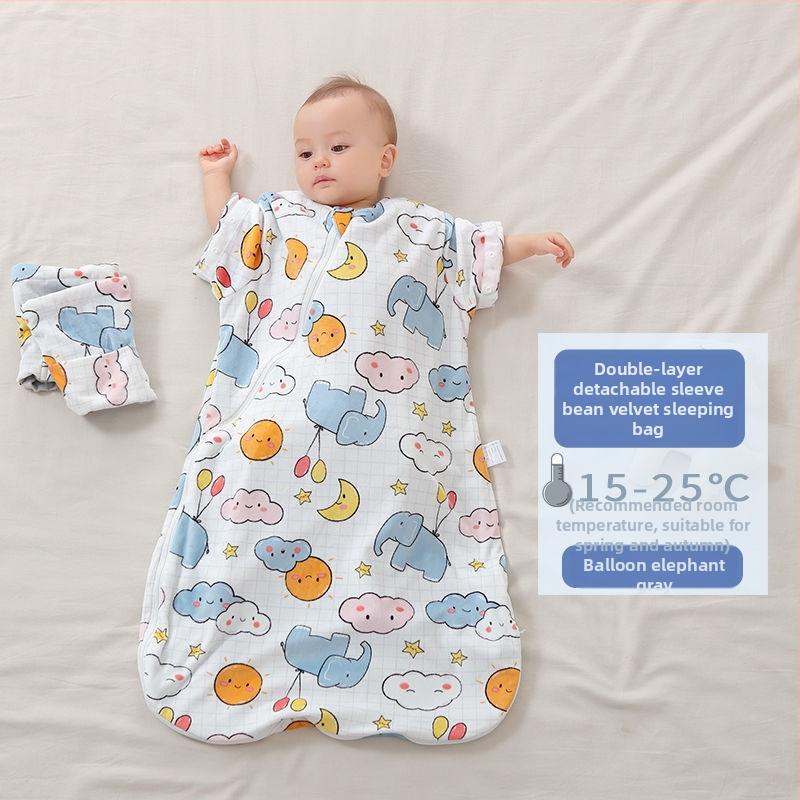 Baba alvózsák, egyrészes hálóruha, pamut anyag, poliészter töltet, vastag kialakítás