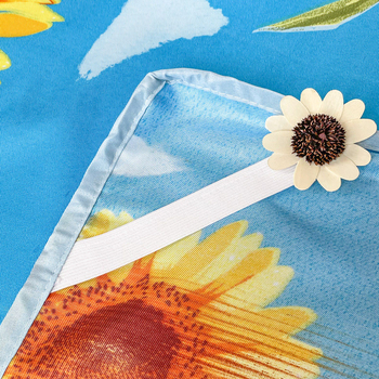 Мат кит Ice Silk печат, сгъваем, модерен минималистичен стил, химическо влакно, тричастен комплект