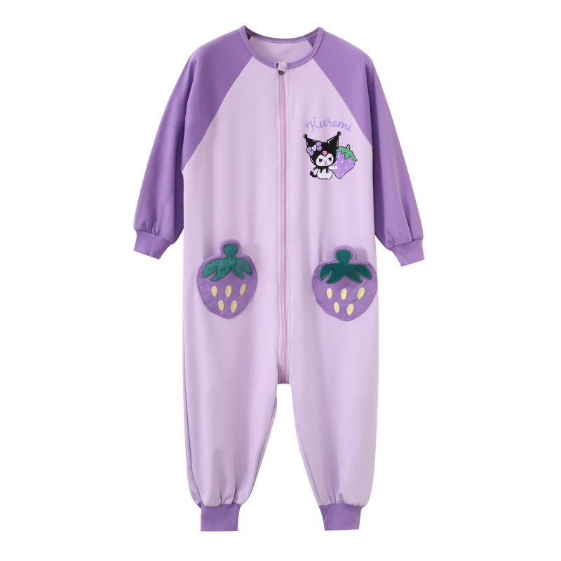 Vaikų vienos dalies naktiniai drabužiai, 95% medvilnė, unisex, 2025 m. pavasaris, animacinių filmų raštai, anti-statinis ir drėgmės pašalinimas