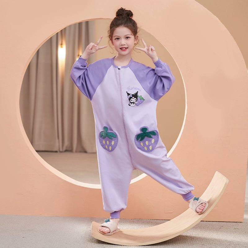 Vaikų vienos dalies naktiniai drabužiai, 95% medvilnė, unisex, 2025 m. pavasaris, animacinių filmų raštai, anti-statinis ir drėgmės pašalinimas