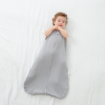 Baba alvózsák, mellény-stílusú, 95% pamut, nylon cipzár, újszülöttek 0–1 év
