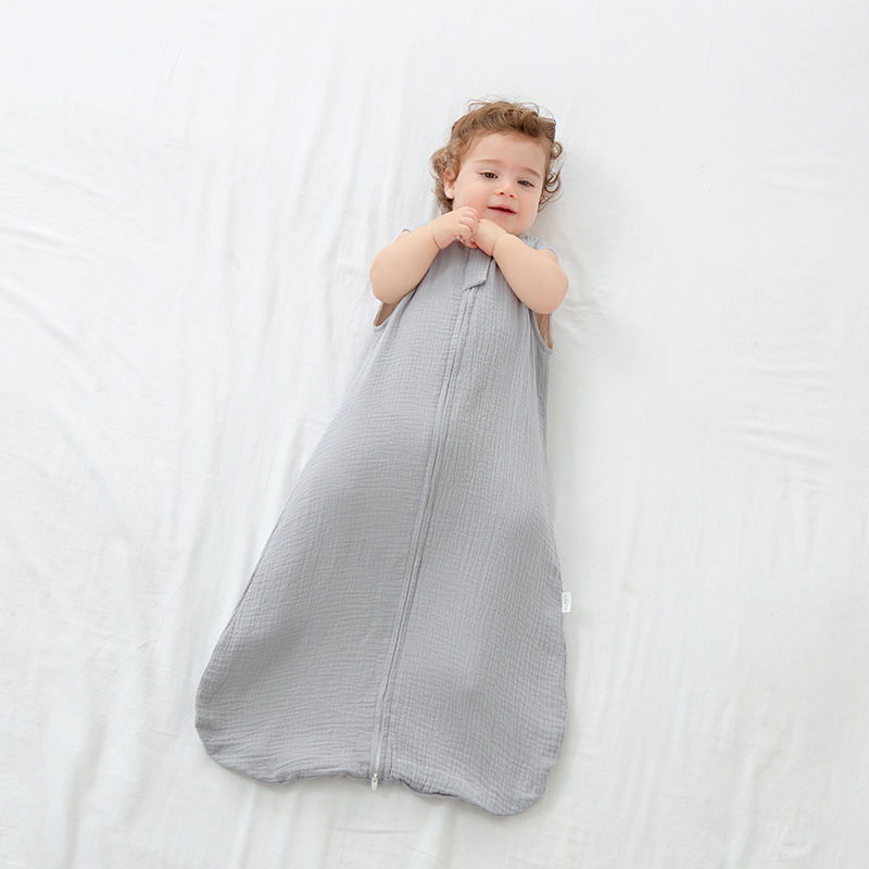 Baba alvózsák, mellény-stílusú, 95% pamut, nylon cipzár, újszülöttek 0–1 év