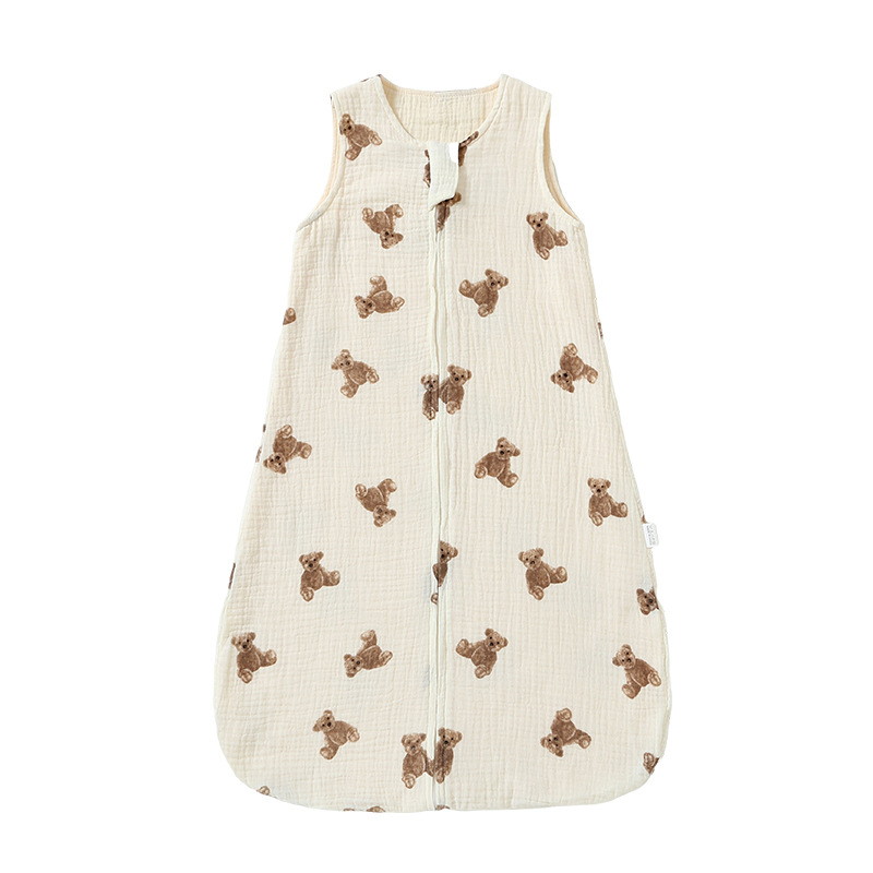 Baba alvózsák, mellény-stílusú, 95% pamut, nylon cipzár, újszülöttek 0–1 év