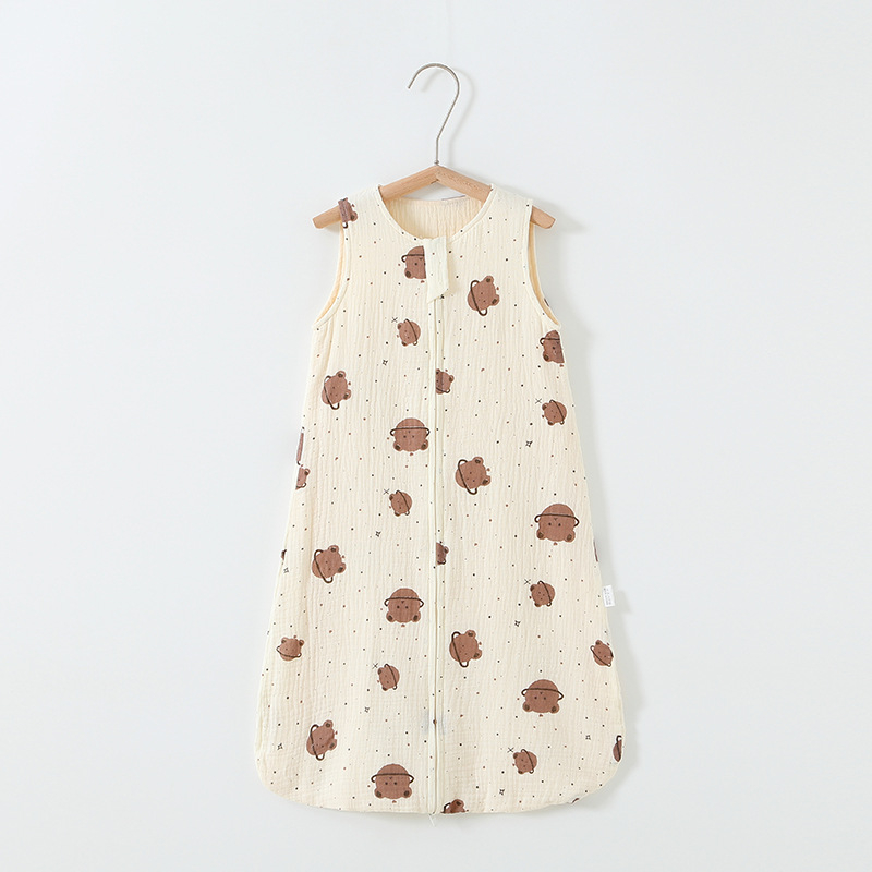 Baba alvózsák, mellény-stílusú, 95% pamut, nylon cipzár, újszülöttek 0–1 év