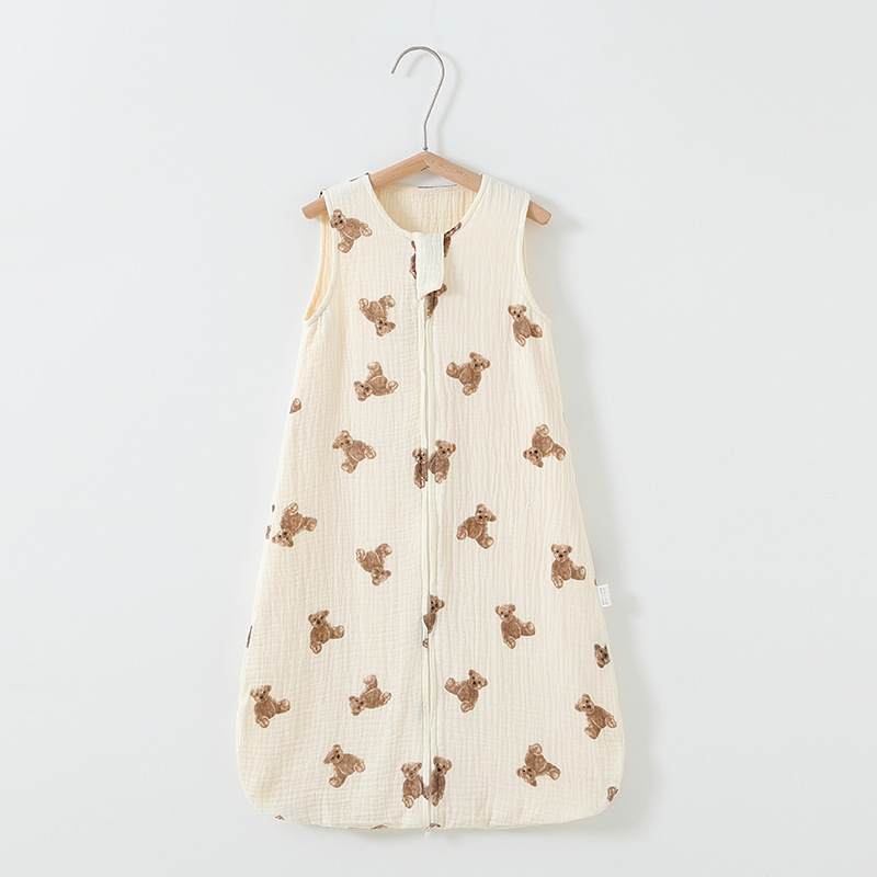 Baba alvózsák, mellény-stílusú, 95% pamut, nylon cipzár, újszülöttek 0–1 év