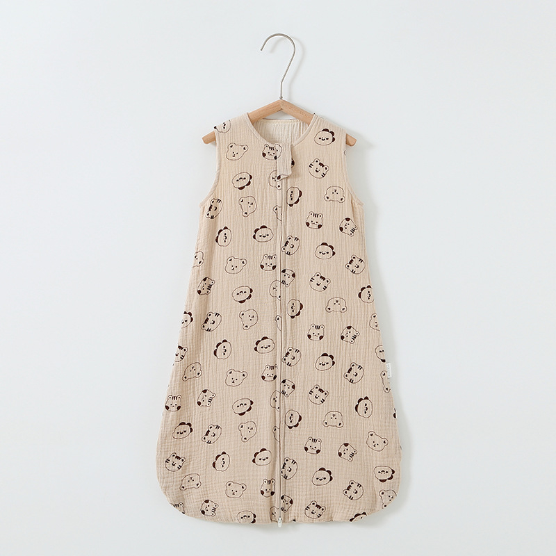 Baba alvózsák, mellény-stílusú, 95% pamut, nylon cipzár, újszülöttek 0–1 év