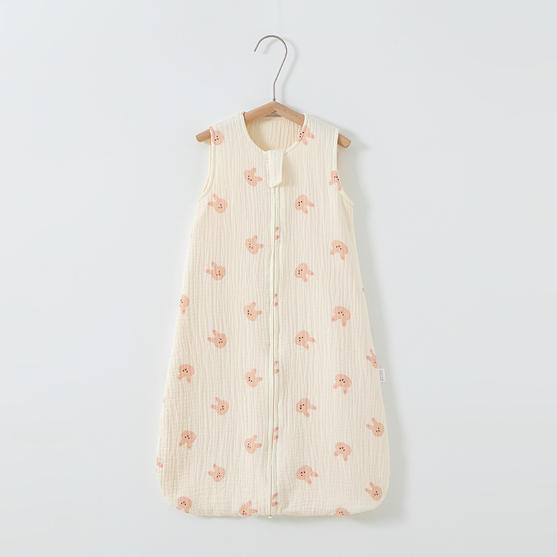 Baba alvózsák, mellény-stílusú, 95% pamut, nylon cipzár, újszülöttek 0–1 év