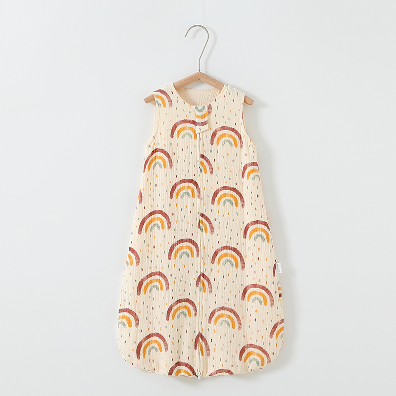 Baba alvózsák, mellény-stílusú, 95% pamut, nylon cipzár, újszülöttek 0–1 év