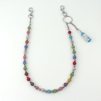 Juosmens grandinėlė su nerūdijančio plieno karoliukais, rankų darbo, hip-hop stilius, unisex, suaugusiesiems