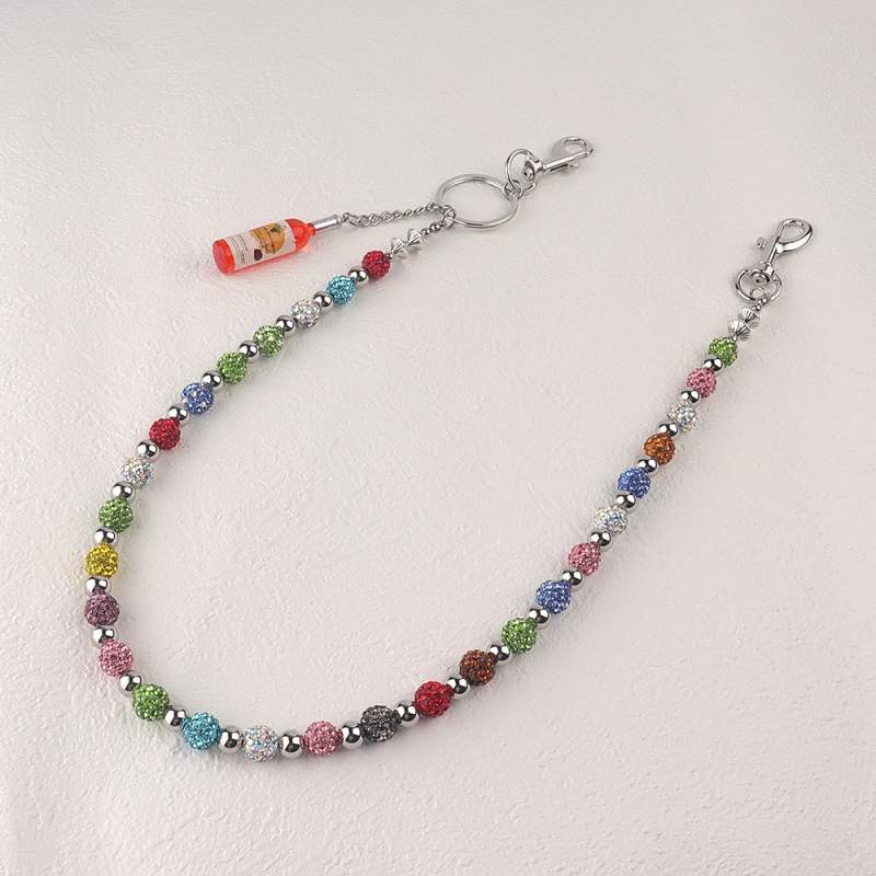 Juosmens grandinėlė su nerūdijančio plieno karoliukais, rankų darbo, hip-hop stilius, unisex, suaugusiesiems