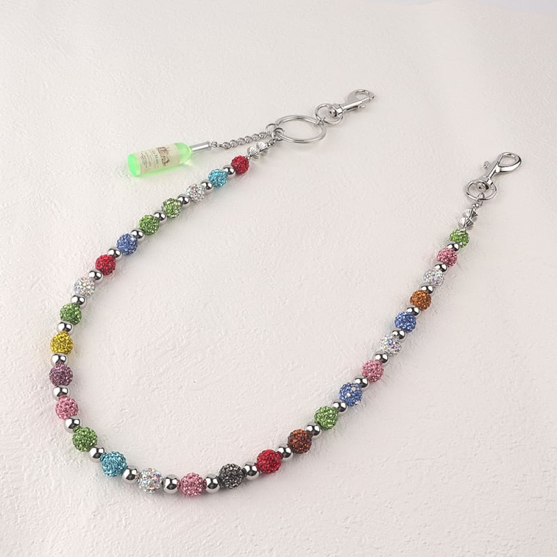 Juosmens grandinėlė su nerūdijančio plieno karoliukais, rankų darbo, hip-hop stilius, unisex, suaugusiesiems