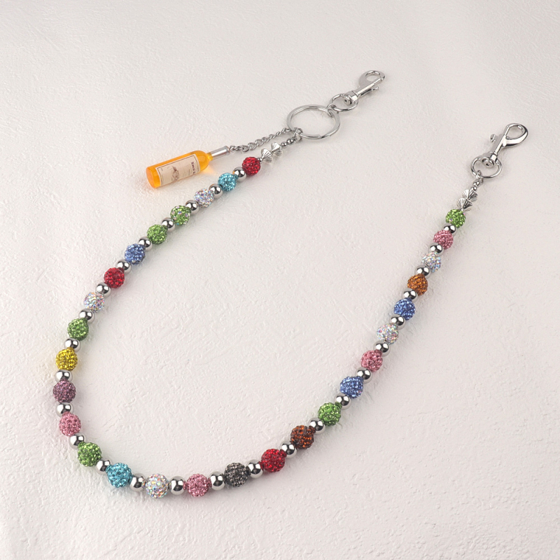 Juosmens grandinėlė su nerūdijančio plieno karoliukais, rankų darbo, hip-hop stilius, unisex, suaugusiesiems