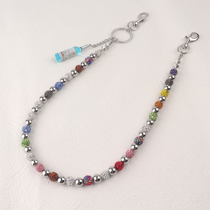 Juosmens grandinėlė su nerūdijančio plieno karoliukais, rankų darbo, hip-hop stilius, unisex, suaugusiesiems