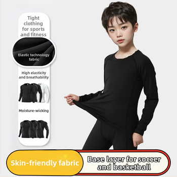 Detský dlhý rukáv viacúčelný športový set, rýchloschnúci, unisex, všetky ročné obdobia, Kuaiyu, polyester-acetát zmes, pokožke príjemná podšívka