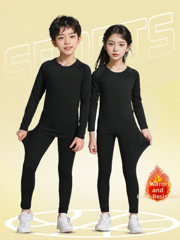 Detský dlhý rukáv viacúčelný športový set, rýchloschnúci, unisex, všetky ročné obdobia, Kuaiyu, polyester-acetát zmes, pokožke príjemná podšívka