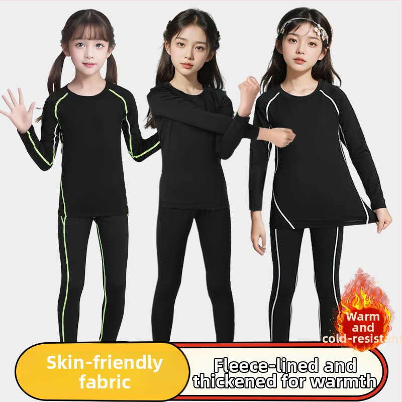 Detský dlhý rukáv viacúčelný športový set, rýchloschnúci, unisex, všetky ročné obdobia, Kuaiyu, polyester-acetát zmes, pokožke príjemná podšívka