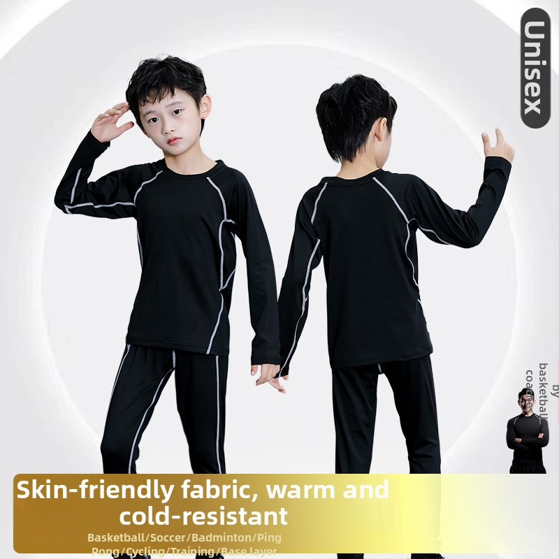 Detský dlhý rukáv viacúčelný športový set, rýchloschnúci, unisex, všetky ročné obdobia, Kuaiyu, polyester-acetát zmes, pokožke príjemná podšívka