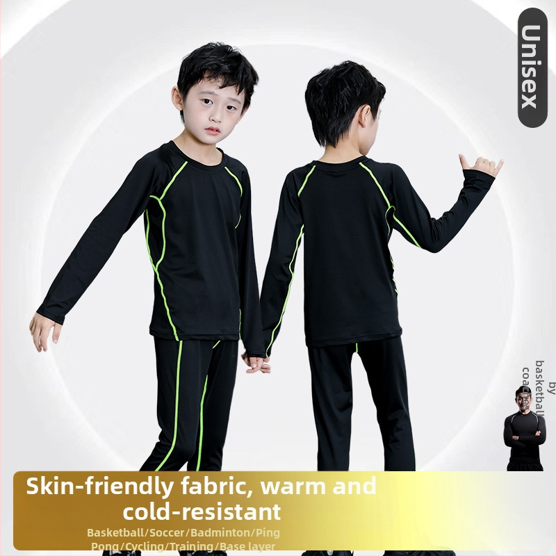 Detský dlhý rukáv viacúčelný športový set, rýchloschnúci, unisex, všetky ročné obdobia, Kuaiyu, polyester-acetát zmes, pokožke príjemná podšívka