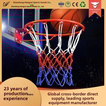 Krepšinio tinklas – nailonas, trispalvis audinys, svoris 0,3 kg, Hengfeng Ruichuang prekės ženklas, pritaikoma, tinkama vidiniam ir lauko žaidimams