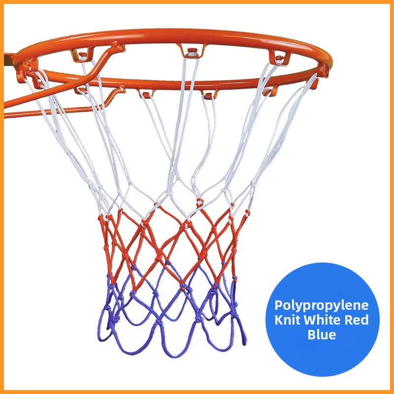 Krepšinio tinklas – nailonas, trispalvis audinys, svoris 0,3 kg, Hengfeng Ruichuang prekės ženklas, pritaikoma, tinkama vidiniam ir lauko žaidimams