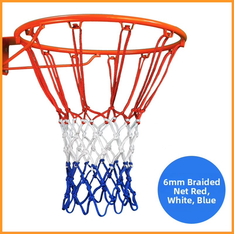 Krepšinio tinklas – nailonas, trispalvis audinys, svoris 0,3 kg, Hengfeng Ruichuang prekės ženklas, pritaikoma, tinkama vidiniam ir lauko žaidimams
