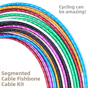 TRLREQ алуминиеви кабелни калъфи за планински велосипед: комплект за спиране и превключване