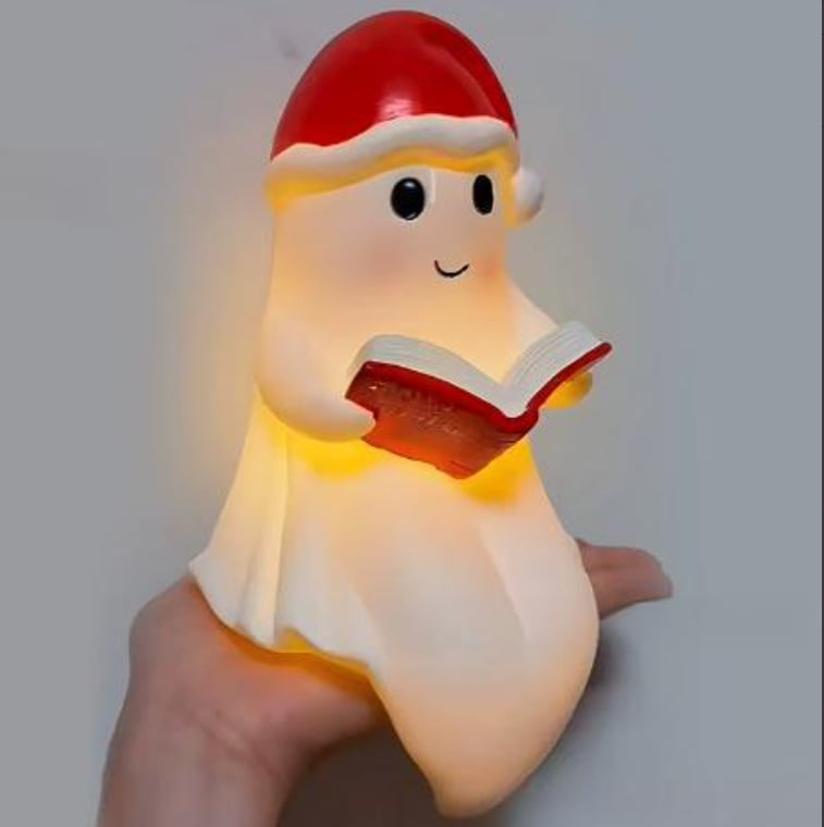 Кардинал лампа — пластмасова украса със стил карикатура за коледна декорация