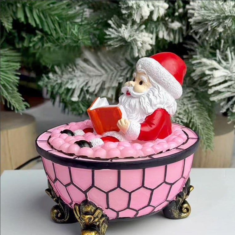 Кардинал лампа — пластмасова украса със стил карикатура за коледна декорация