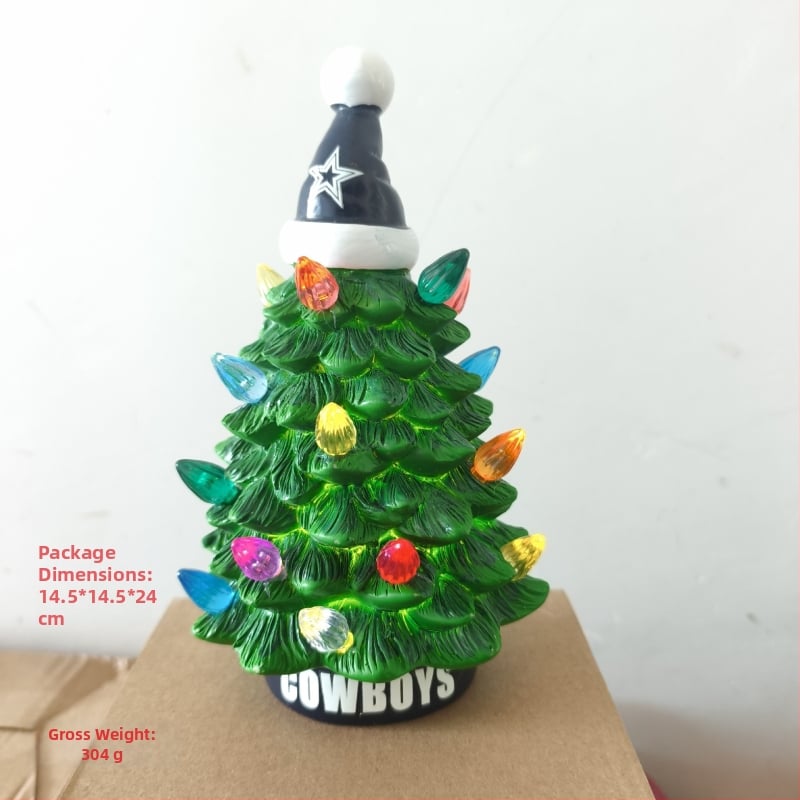 Кардинал лампа — пластмасова украса със стил карикатура за коледна декорация