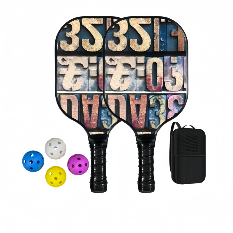 Pickleball raketė Lingxin punk, stiklo pluoštas, 220 g, pilnas komplektas, varžybų lygis