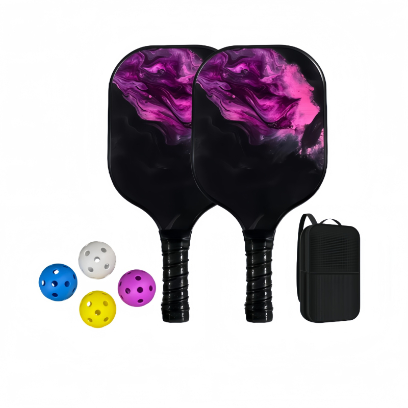 Pickleball raketė Lingxin punk, stiklo pluoštas, 220 g, pilnas komplektas, varžybų lygis