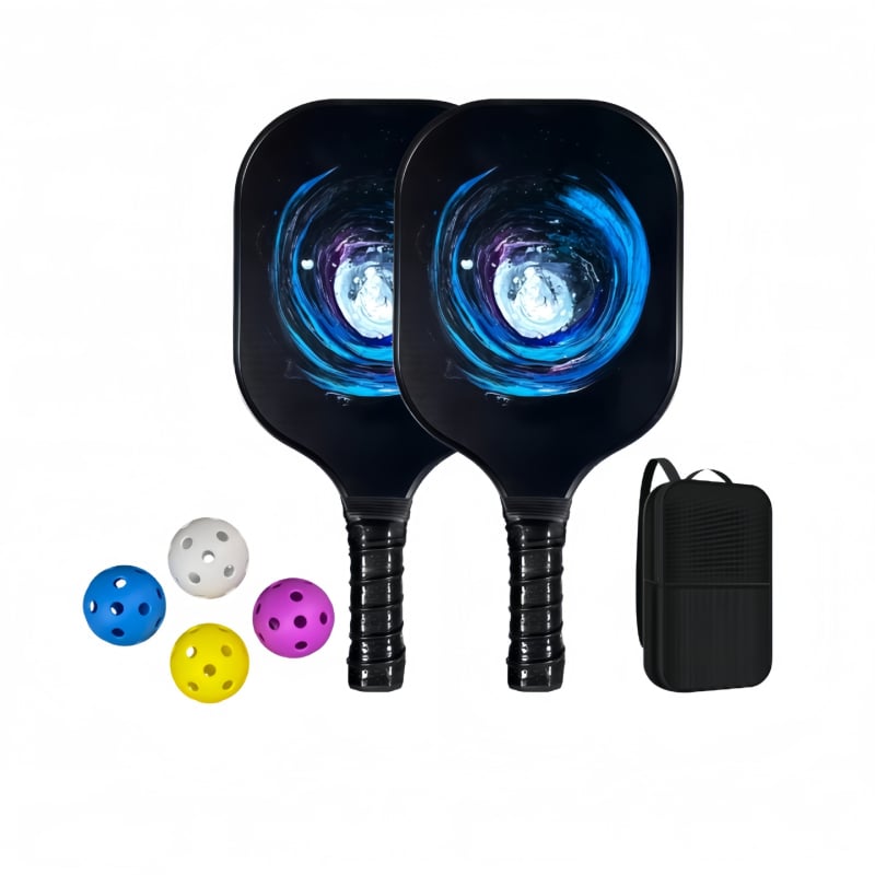 Pickleball raketė Lingxin punk, stiklo pluoštas, 220 g, pilnas komplektas, varžybų lygis