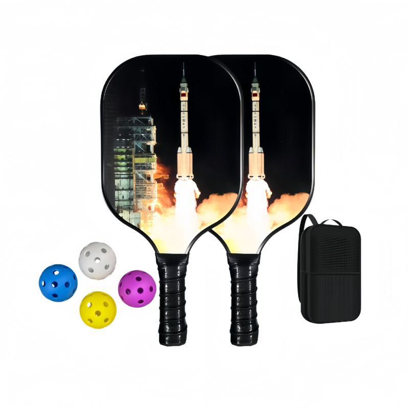 Pickleball raketė Lingxin punk, stiklo pluoštas, 220 g, pilnas komplektas, varžybų lygis