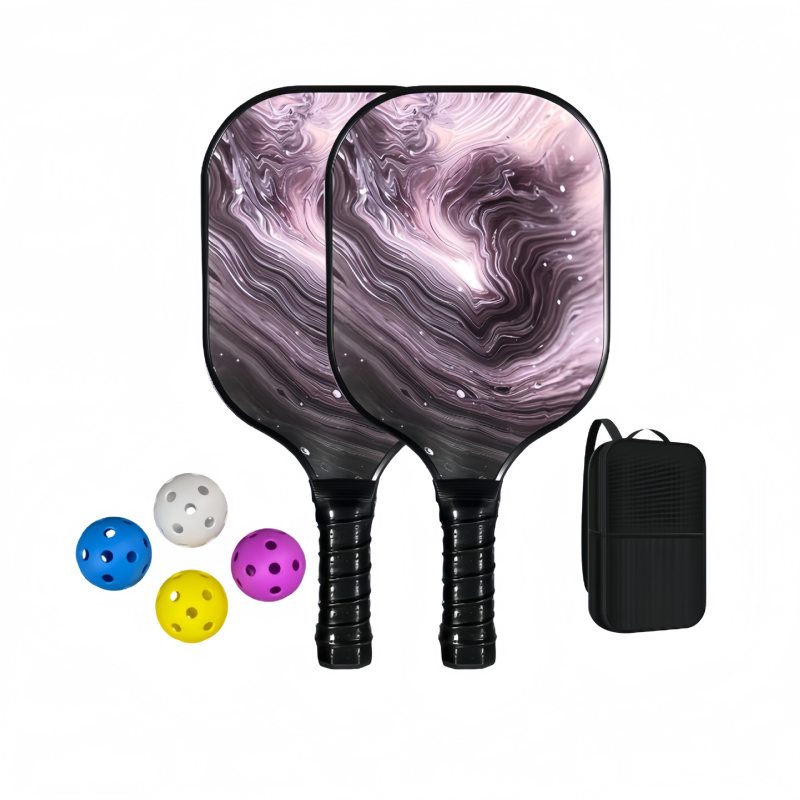 Pickleball raketė Lingxin punk, stiklo pluoštas, 220 g, pilnas komplektas, varžybų lygis