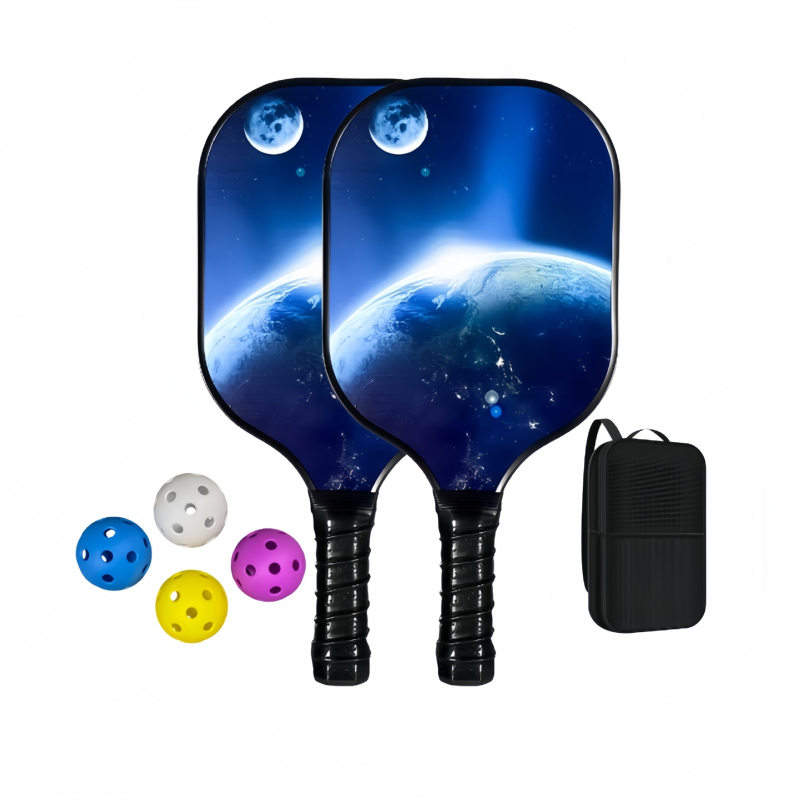 Pickleball raketė Lingxin punk, stiklo pluoštas, 220 g, pilnas komplektas, varžybų lygis