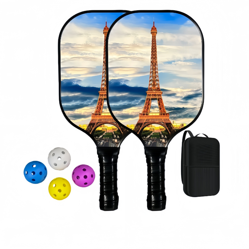 Pickleball raketė Lingxin punk, stiklo pluoštas, 220 g, pilnas komplektas, varžybų lygis