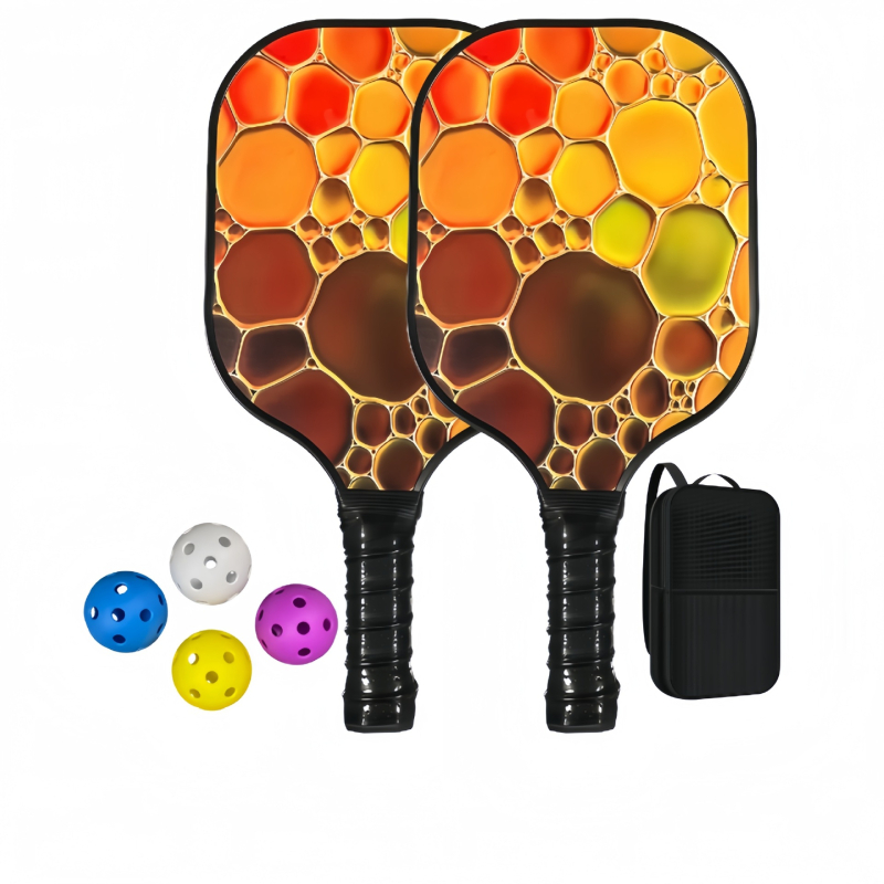 Pickleball raketė Lingxin punk, stiklo pluoštas, 220 g, pilnas komplektas, varžybų lygis