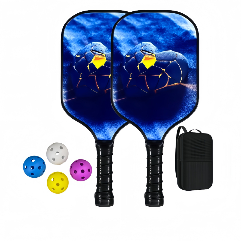 Pickleball raketė Lingxin punk, stiklo pluoštas, 220 g, pilnas komplektas, varžybų lygis