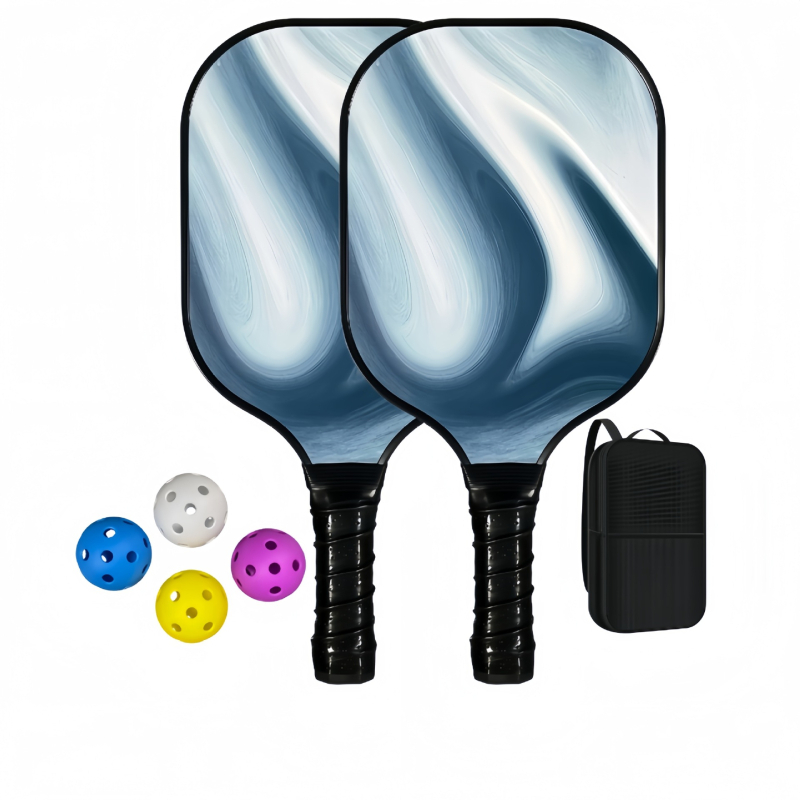 Pickleball raketė Lingxin punk, stiklo pluoštas, 220 g, pilnas komplektas, varžybų lygis