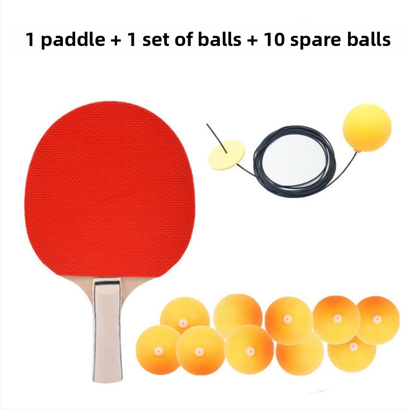 Rippuv laua-tennis treener - üksikmängija iseseisev treeningseade, PP-materjal, hõljuv treeningpall silmade treenimiseks lastele